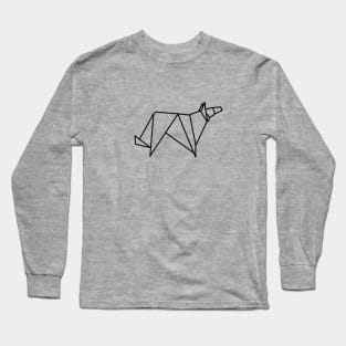 Origami Wolf Long Sleeve T-Shirt